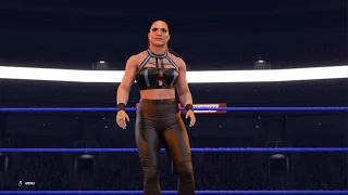 WWE 2K22 Smackdown Tag Team Raquel X shotzi VS Damage Control