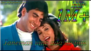 Janeman Jane ada ho tum   | Sainik | Kumar Sanu ,Sadhna Sargam | HD |Akshay Kumar , Ashwini Bhave ,