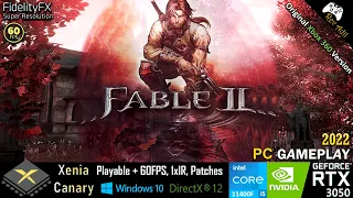 Fable II PC Gameplay | Xenia Canary | Full Playable | Xbox 360 Emulator | 2022 Latest