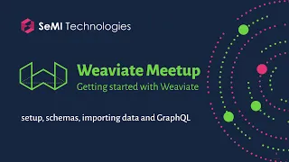 Weaviate Meetup – Getting Started (setup, vectorizers, schemas, importing data and GraphQL)