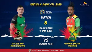 LIVE | Guyana Amazon Warriors vs St Kitts & Nevis Patriots | CPL 2023