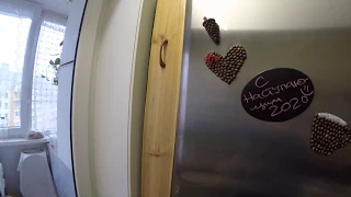 Выдвижной шкаф  для специй за холодильник,своими руками.
