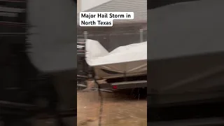 Major Hail storm in North Texas.  This was the second round.  First round had baseball size hail.