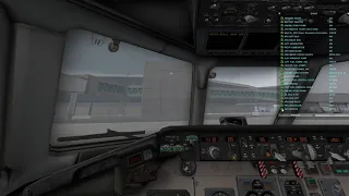 Xplane11 cold start MD-82 with real voice ATC using Pilot2ATC