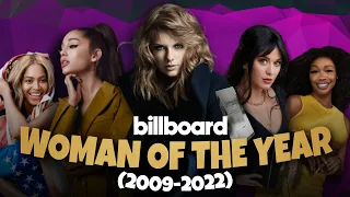 Billboard's Woman Of The Year Each Year (2009-2022) | Hollywood Time | Taylor Swift, Beyonce, SZA,..