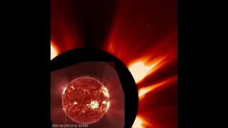 A beautiful eruption from the Sun this morning, but not directed towards Earth! 24.5.24