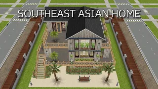 South East Asian Home - Speed Build and Tour ( The Sims Freeplay )