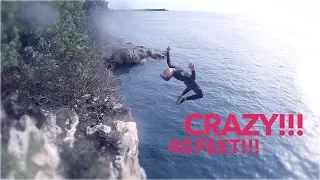 CRAZY SPLASHDIVING in rovinj/croatia (40FEET HIGH!!!)