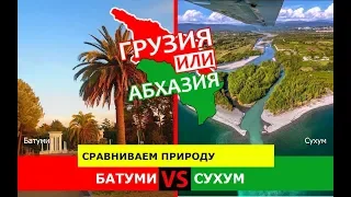 Грузия или Абхазия.  Сравниваем природу. Батуми и Сухум