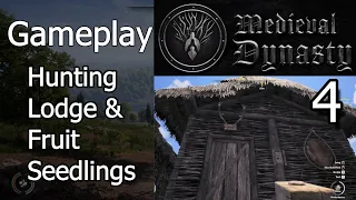 Medieval Dynasty Walkthrough | Gameplay Part 4 | Building Hunting Lodge | Planting Fruit Seedlings