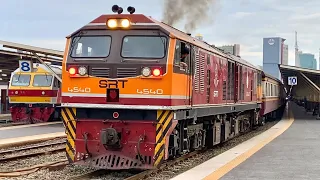 SRT. ชมรถไฟไทยหลากหลายขบวน รอบ ๆ กรุงเทพมหานคร ตั้งแต่ช่วงเช้า-ช่วงค่ำ Train in Bangkok ; Thailand