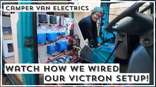 How We Wired Our Victron System | CAMPER VAN ELECTRICS | Mercedes Vario Conversion | VAN BUILD EP30