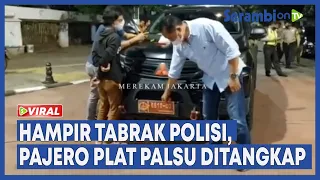 Hampir Tabrak Polisi, Sopir Mobil Plat Dinas Mirip TNI Ditangkap