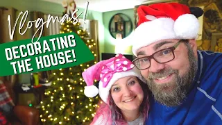Decorating our Home for Christmas! 2021 House Decorating Vlog! Vlogmas Day 2!