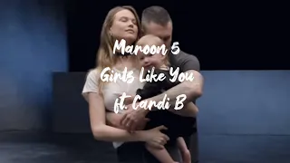 Maroon 5 - Girls Like You ft. Cardi B (Lyrics)