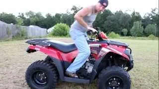 How to wheelie a automatic ATV