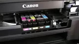 How to change the ink cartridges on a Canon MG6650