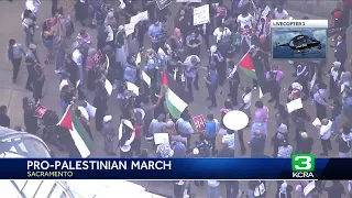 Hundreds show up in support of Palestine at Sacramento rally