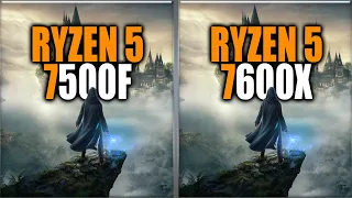 Ryzen 5 7500F vs 7600X Benchmarks - Tested in 15 Games and Applications