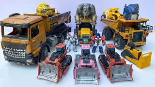 New TRANSFORMERS Stopmotion DEVASTATOR - Bumblebee, Tractor, Dinosaur Car, Robot Tobot TRANSPORTING