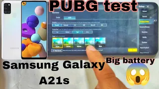 Samsung Galaxy A21s PUBG test|⚡😱 big battery good👍 performance 🔥