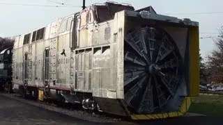 Inside Tour of Union Pacific 3000HP Rotary Snow Plow Heaviest Ever Produced