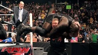 Brock Lesnar returns to WWE with the WWE World Heavyweight Title in his sights: Raw, Dec. 30, 2013