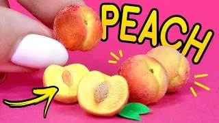 🌟 MINI PEACH ❤️ Polymer clay tutorial ❤️ AnnaOriona