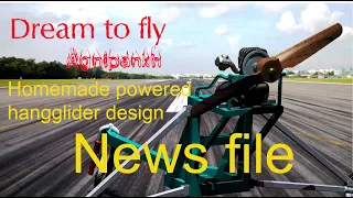 Nanolight Powered Hang Glider - A lost dream to fly - Homemade project