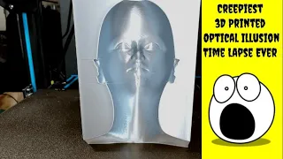 My 3D Print Won't Stop Looking At Me! | 3D Printed Optical Illusion Time Lapse On Creality CR-10 S4