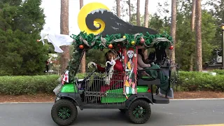 Disney's Fort Wilderness Resort Holiday Golf Cart Parade - Christmas Eve 2022, Walt Disney World