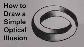 How to Draw a Simple Optical Illusion - The Impossible Oval Shape