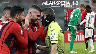 MILAN-SPEZIA 1-2 - Radiocronaca di Francesco Repice (17/1/2022) Rai Radio 1