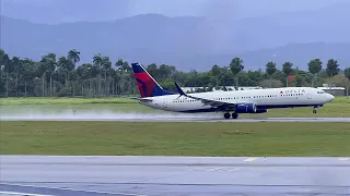 AVIONES OPERANDO CON HUMEDAD | AEROPUERTO OPERANDO CON LLUVIA | #plane #airport #boeing #aircraft