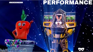 RoboBunny performs “Saving All My Love For You” by Whitney Houston (Masked Singer Uk)