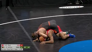 141lbs Grant Willits (Oregon State) vs Chad Red (Nebraska)