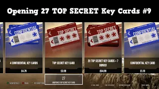 Opening 27 TOP SECRET Key Cards #9 - WoT Console