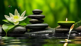 Calming Sleep Music and Sound of Water, Insomnia Healing, Relaxing Music, Bamboo Water Fountain