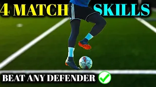 4 BEGINNER FOOTBALL SKILLS TO BEAT ANY DEFENDER IN REAL MATCHES