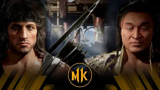 Mortal Kombat 11 - Rambo Vs Shang Tsung (Very Hard)