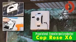 Cop Rose x6 Smart Robot Window Cleaner Test (German)