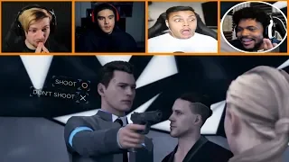 Let's Players Reaction To The Kamskii Test | Detroit: Become Human