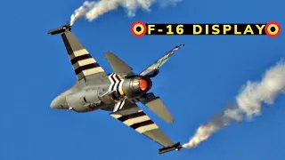 Belgian Airforce F-16 Demo Team | Airshow Display & Landing [4K] | AFW | Aerobatic Display