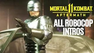 Mortal Kombat 11 ALL ROBOCOP INTROS (Dialogue & Character Banter) MK11