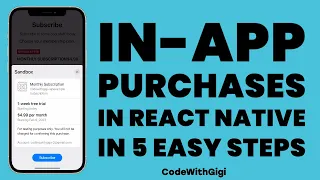 React Native - Add In-APP Purchases to iOS in 5 easy steps