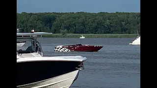 1984 Pantera 24' - "Chesapeake Outlaw" - 2022 Tiki Lee's 2nd Annual Shootout on the River - Dockbars