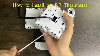 How to install an RF wireless thermostat. -17