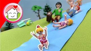 Playmobil Film Familie Hauser - Eine eigene Wasserrutsche  und andere Schulgeschichten mit Lena