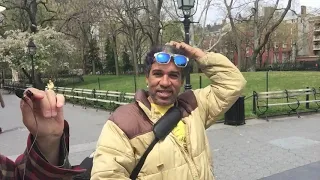 EXCLUSIVE: NYPD Enforces 6’ Social Distance Rule in Washington Sq Park, New York City