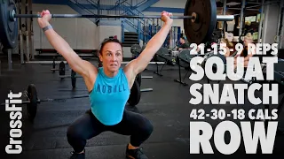 Squat Snatch, Row WOD Demo: 220915